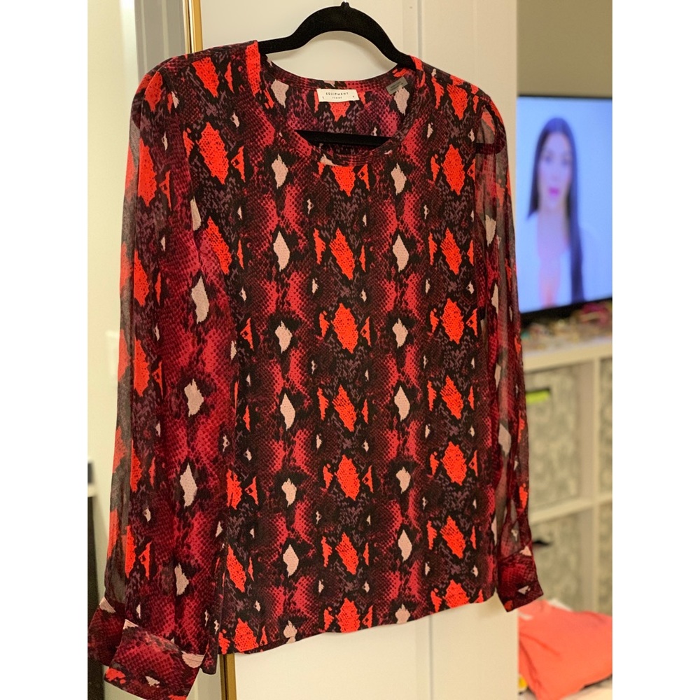 New Equipment Python Silk Blouse Small 100% Silk - image 1